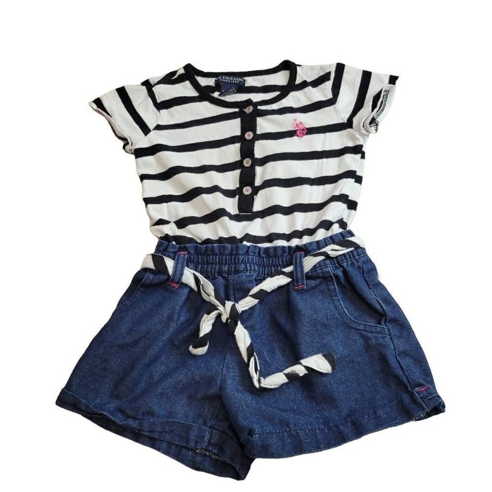 US Polo stripped romper 5T